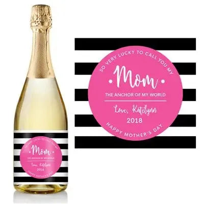 Anchor Mom Champagne Label - iCustomLabel