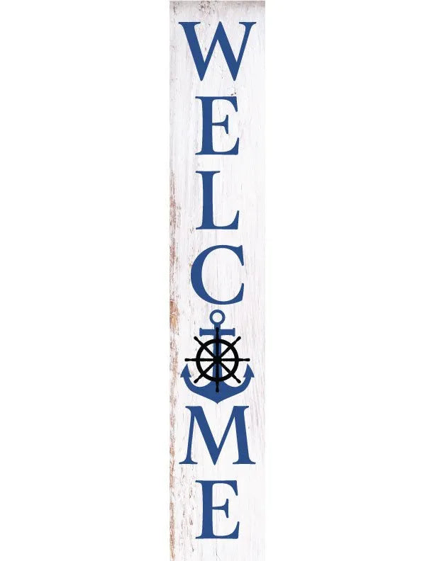 Anchor Porch Leaner Welcome Sign - iCustomLabel