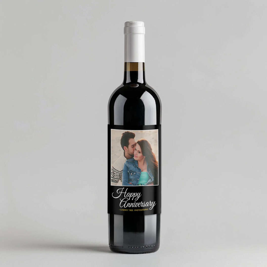 Anniversary Thanks Wine Label - iCustomLabel