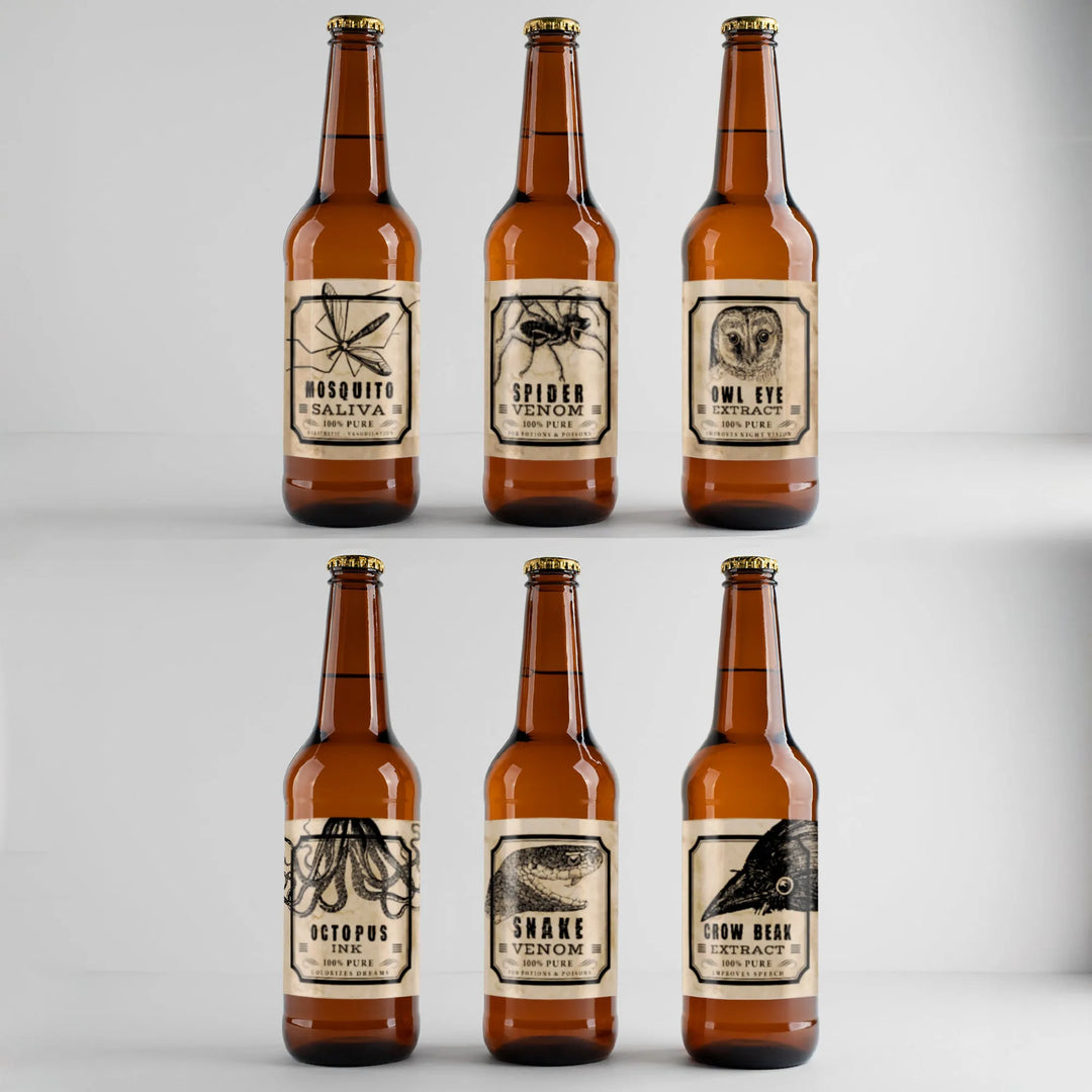 Apothecary Snake Beer Label Set - iCustomLabel