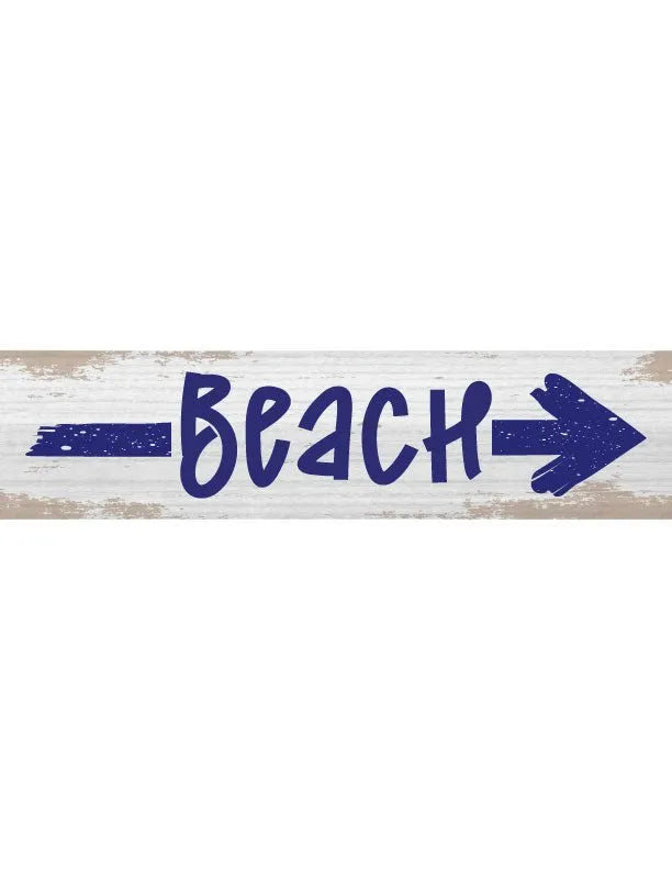 Arrow Beach Metal Wall Sign - iCustomLabel