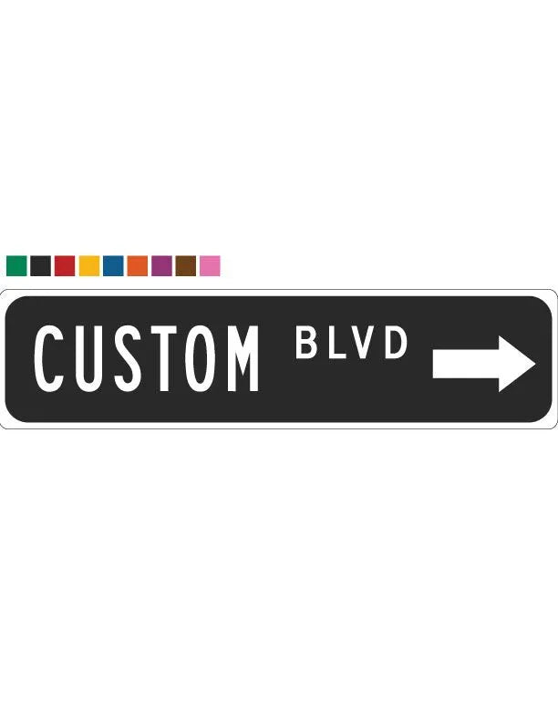 Arrow Street Sign Metal Sign - iCustomLabel