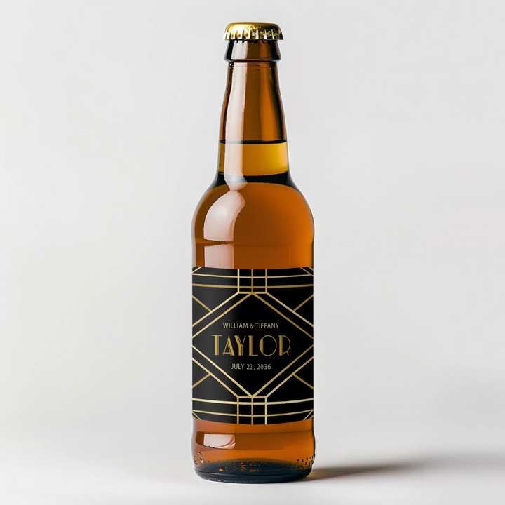 Art Deco Beer Label - iCustomLabel