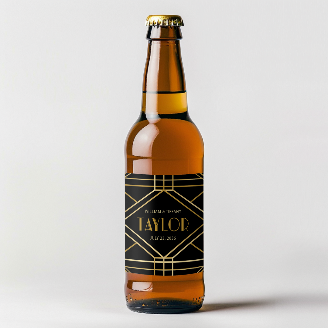 Art Deco Beer Label - iCustomLabel