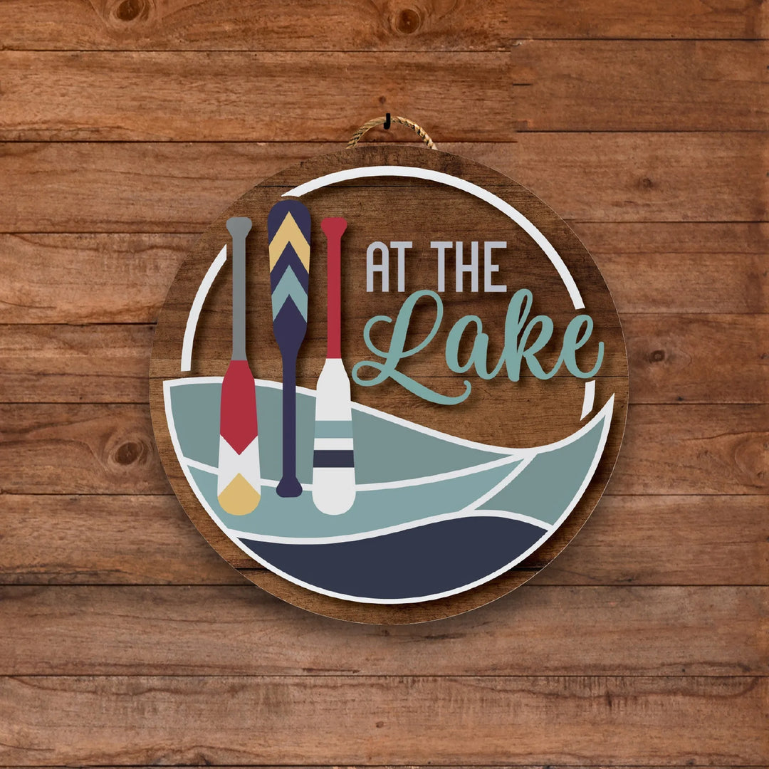 At The Lake Front Lakehouse Decor - iCustomLabel