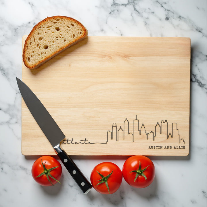 Atlanta Georgia Script Cutting Board - iCustomLabel