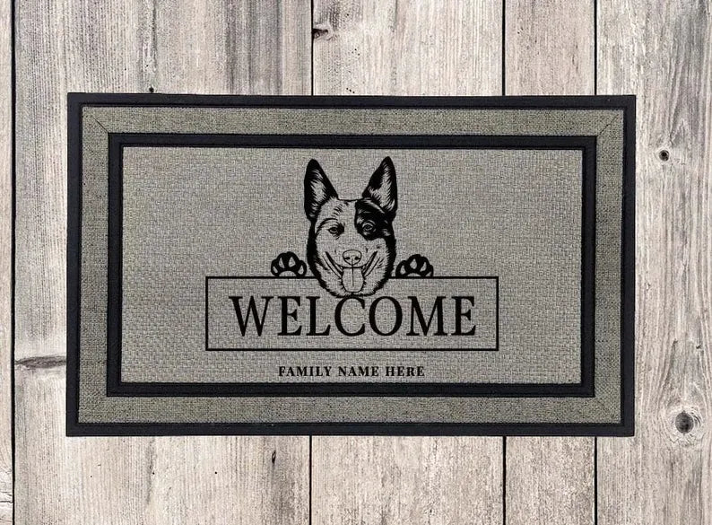 Australian Cattle Dog Welcome Mat - iCustomLabel