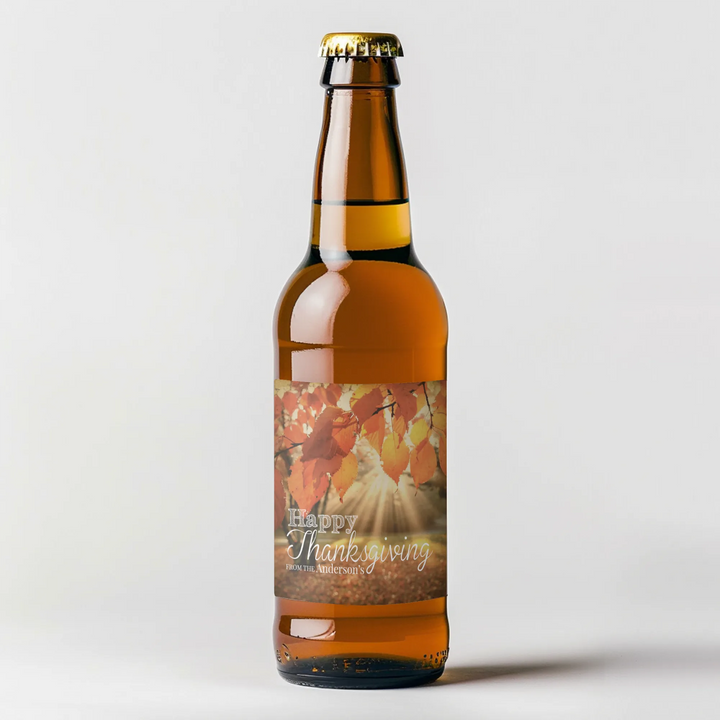 Autumn Leaves Beer Label - iCustomLabel
