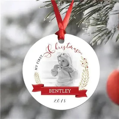 Baby First Christmas Ornament - iCustomLabel