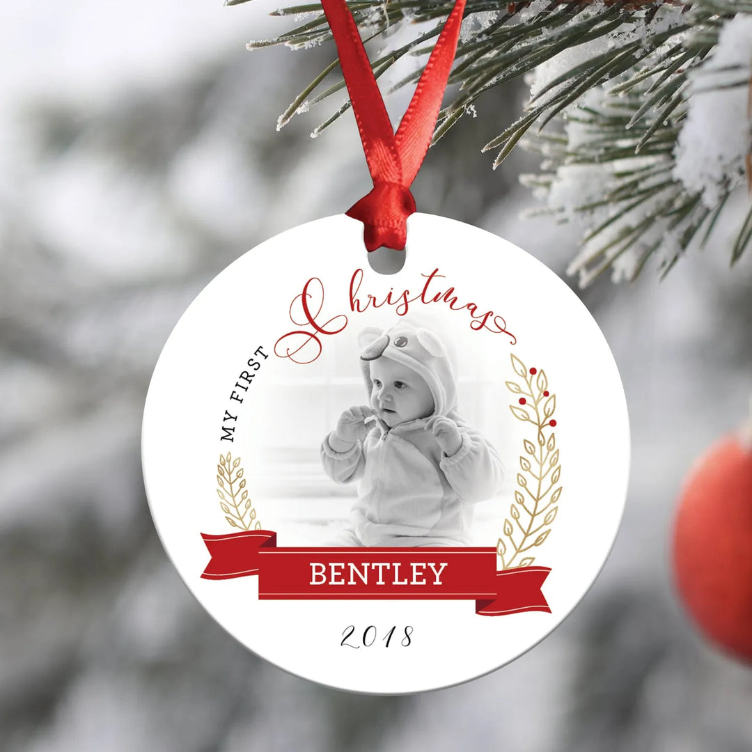Baby First Christmas Ornament - iCustomLabel