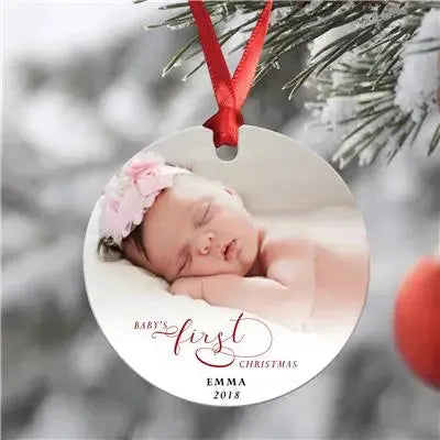 Baby Photo Christmas Ornament - iCustomLabel