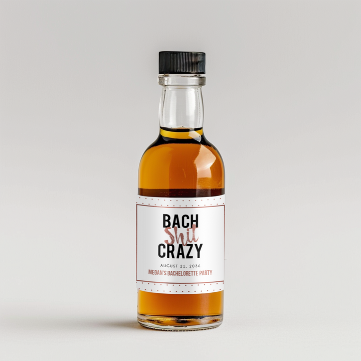 Bach Shit Mini Liquor Label - iCustomLabel
