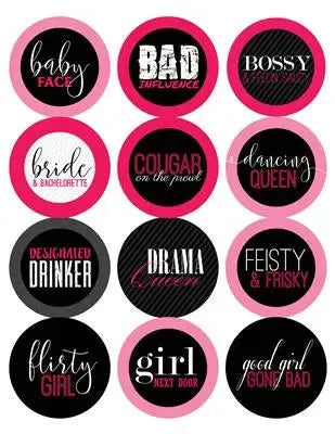 Bachelorette Name Tag Labels - iCustomLabel