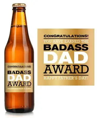 Badass Dad Beer Label - iCustomLabel