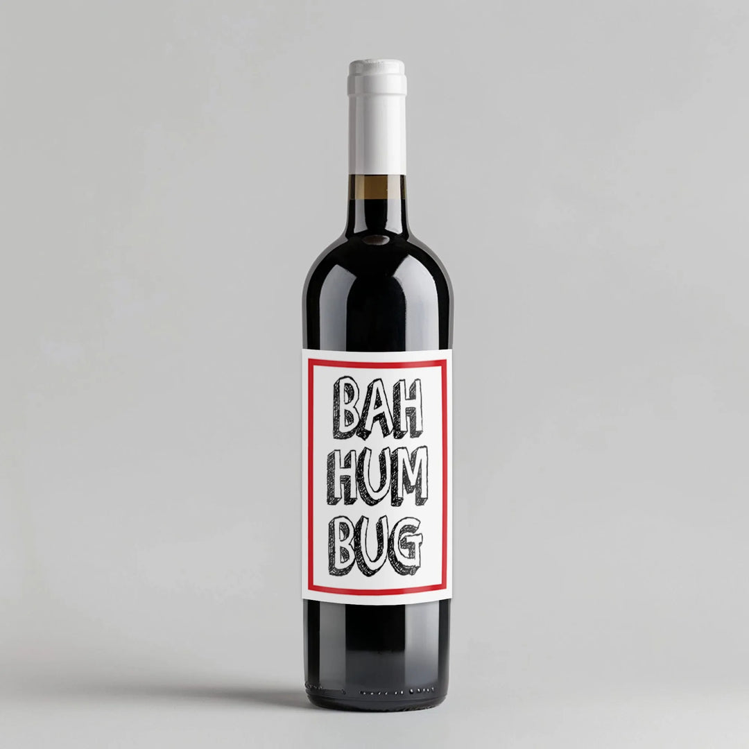 Bah Hum Bug Wine Label - iCustomLabel