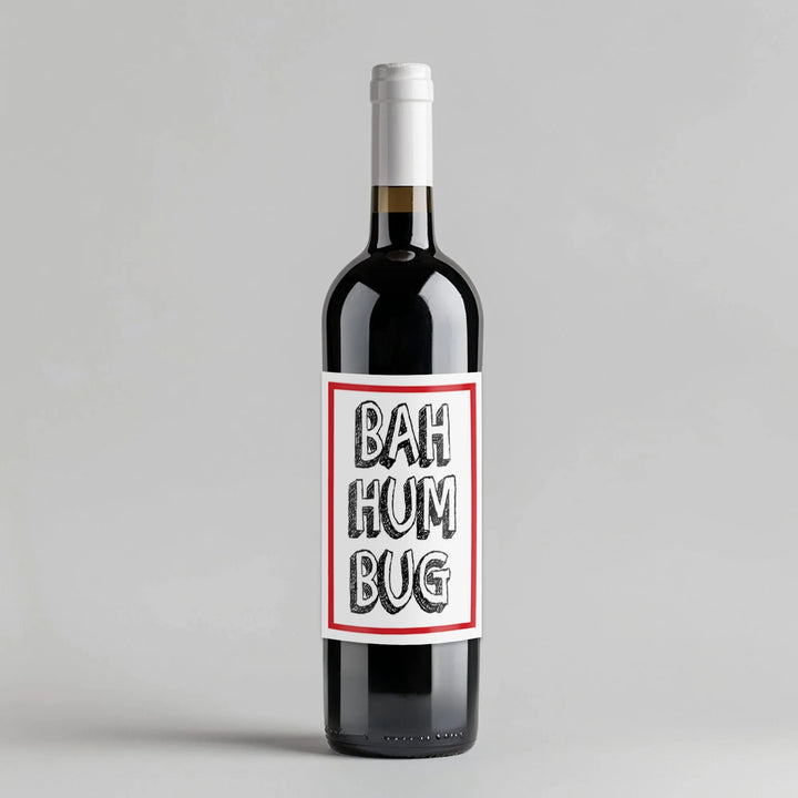 Bah Hum Bug Wine Label - iCustomLabel