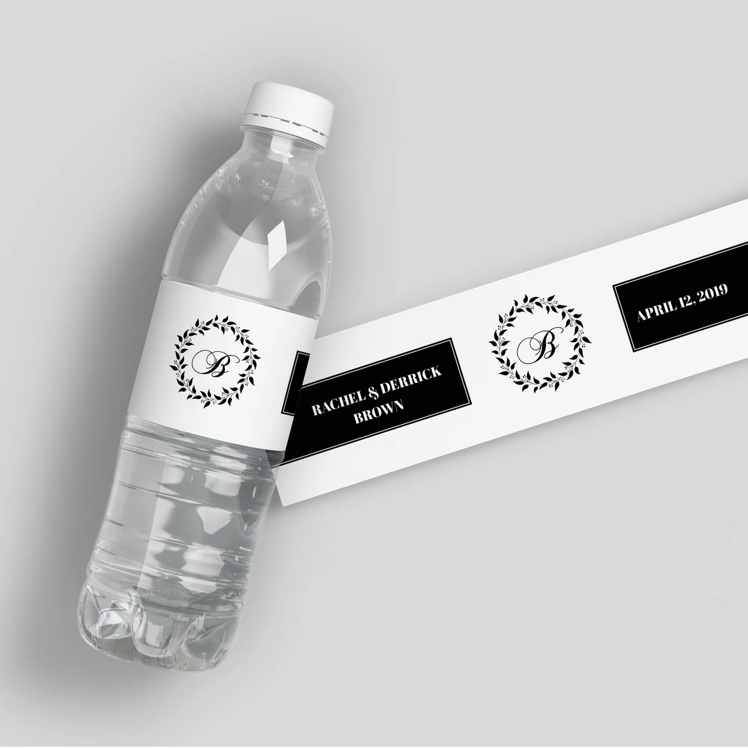 Band Together Wedding Water Bottle Labels - iCustomLabel