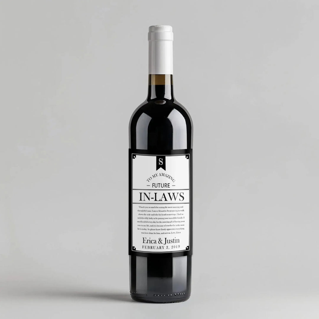 Banner Gift From Bride Wine Label - iCustomLabel