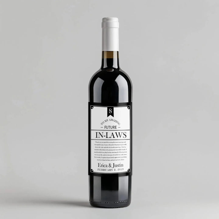 Banner Gift From Bride Wine Label - iCustomLabel