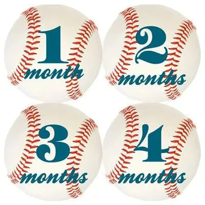 Baseball Baby Month Stickers - iCustomLabel