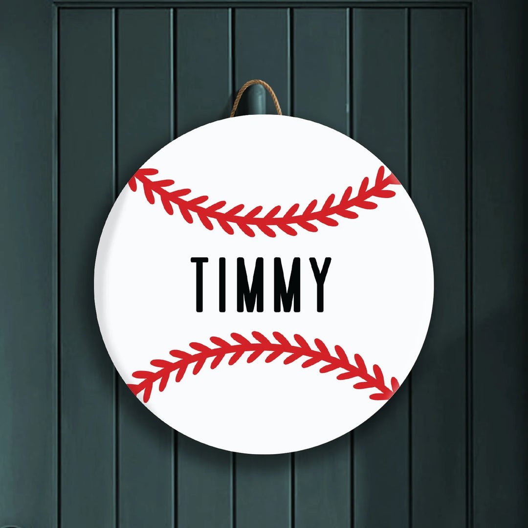 Baseball Custom Wood Sign - iCustomLabel