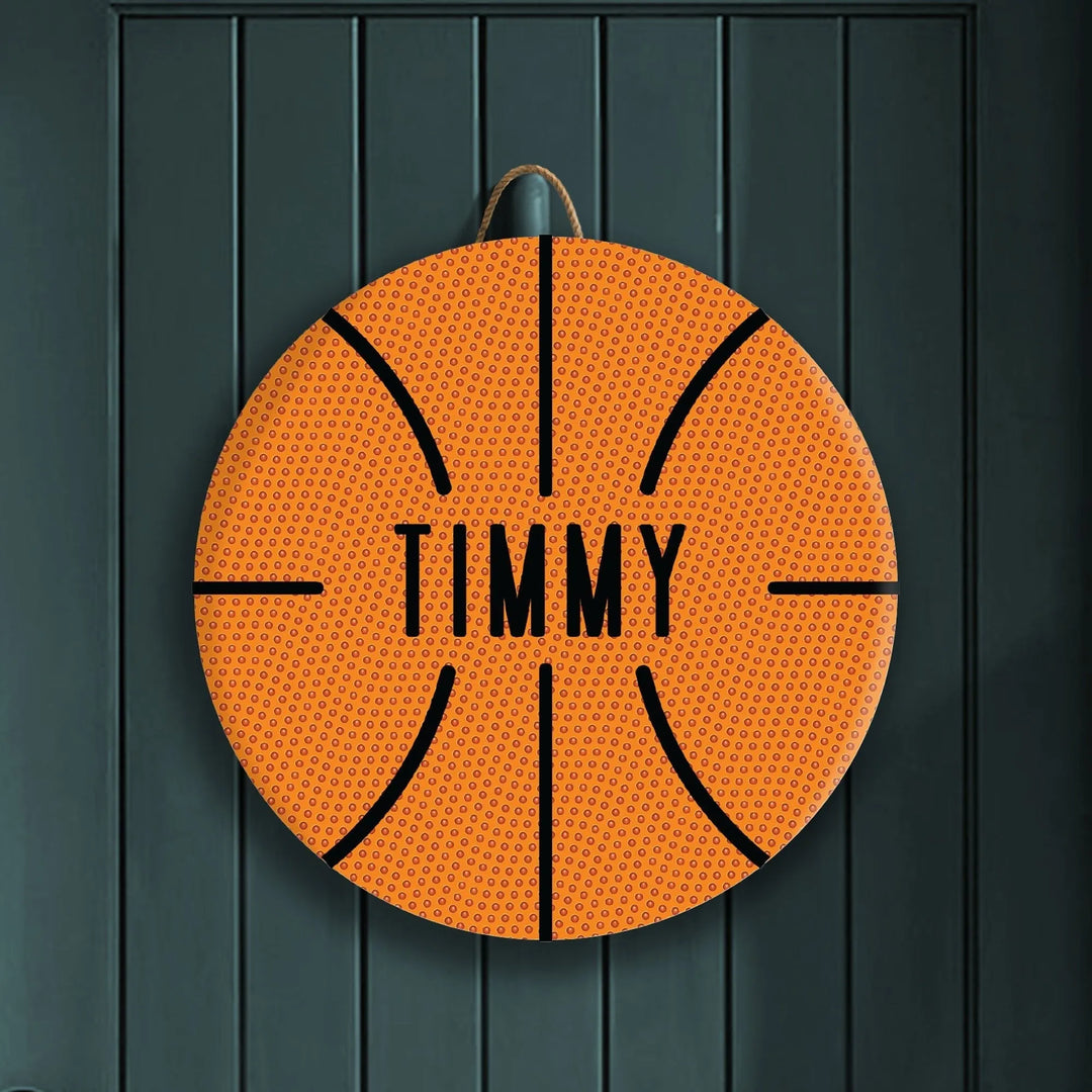 Basketball Custom Wood Sign - iCustomLabel