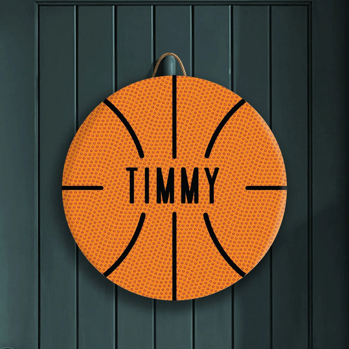 Basketball Custom Wood Sign - iCustomLabel
