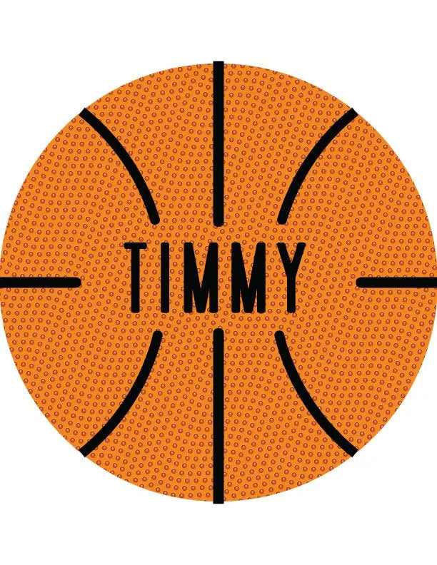 Basketball Custom Wood Sign - iCustomLabel