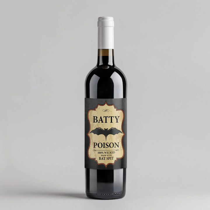 Batty Wine Label - iCustomLabel