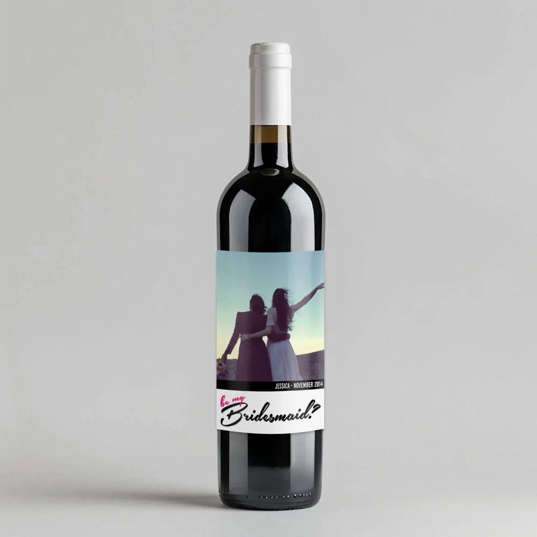 Be My Bridesmaid Wine Label - iCustomLabel