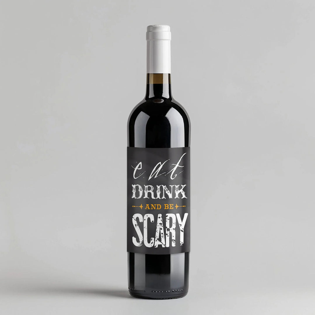 Be Scary Wine Label - iCustomLabel