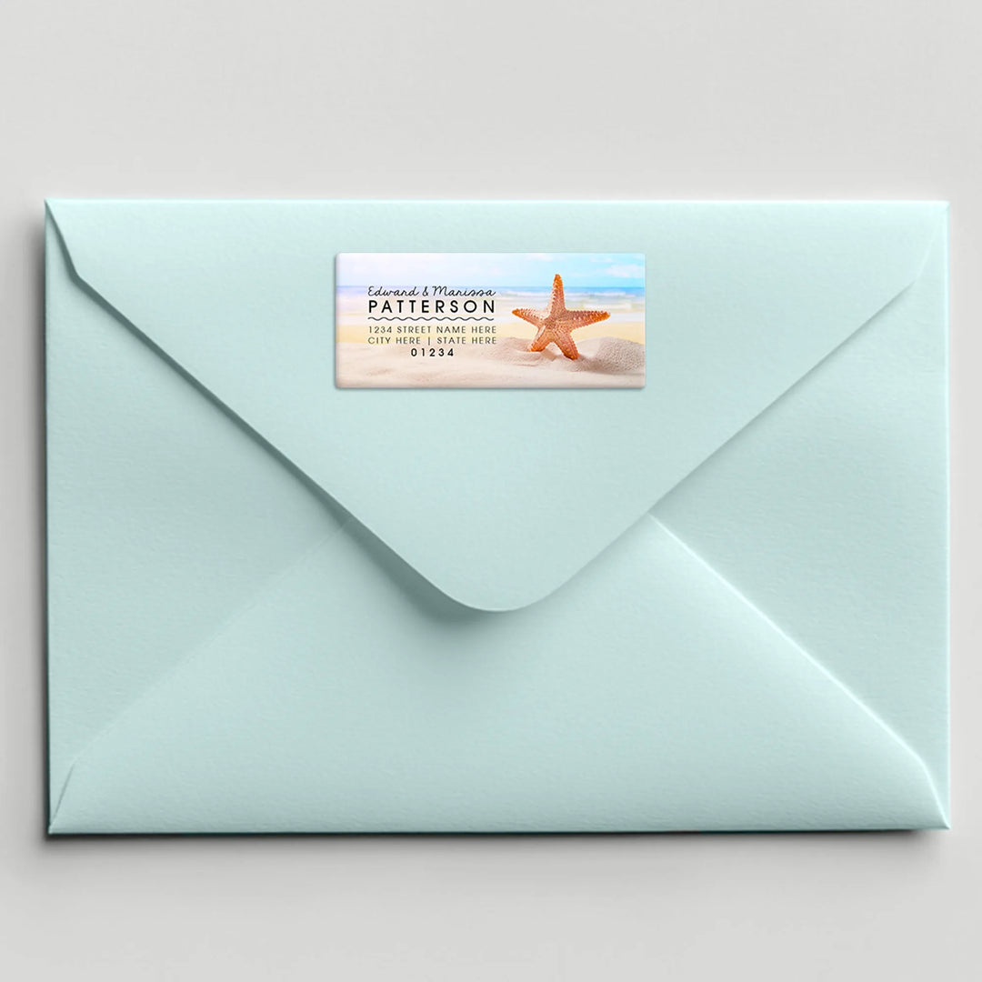 Beach Address Label - iCustomLabel