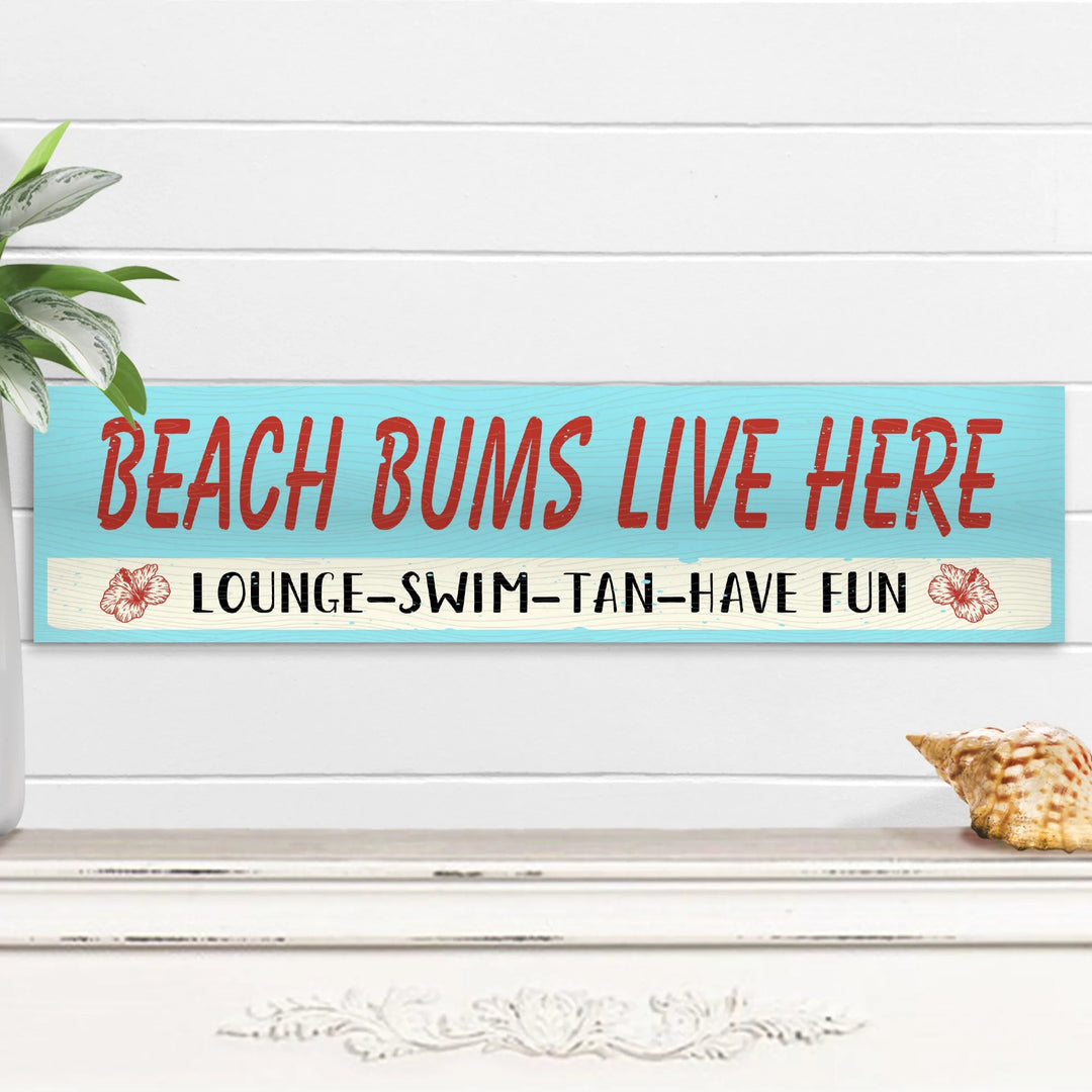 Beach Bums Beach House Sign - iCustomLabel