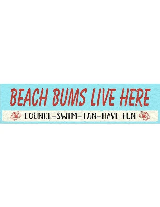 Beach Bums Beach House Sign - iCustomLabel