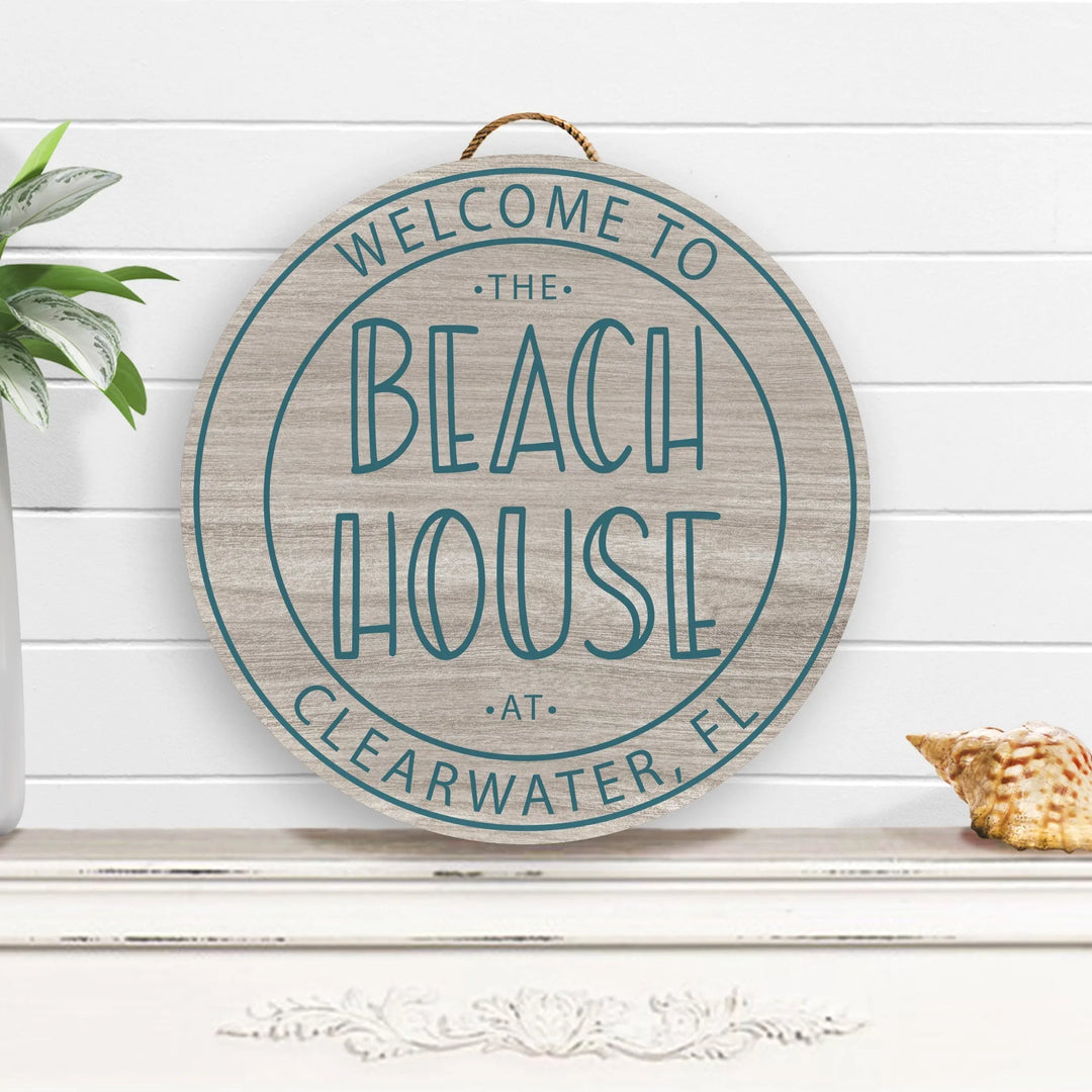 Beach House City Wall Art - iCustomLabel