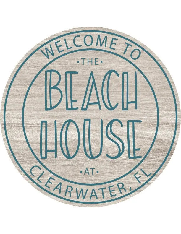 Beach House City Wall Art - iCustomLabel