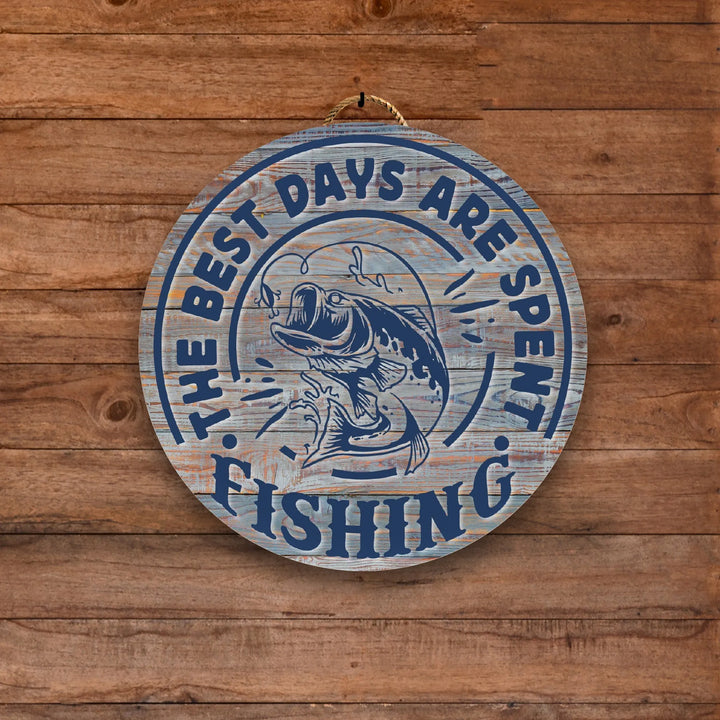 Best Days Fishing Wall Art - iCustomLabel