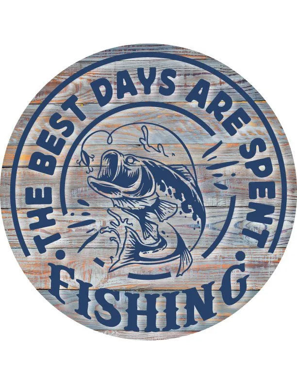 Best Days Fishing Wall Art - iCustomLabel
