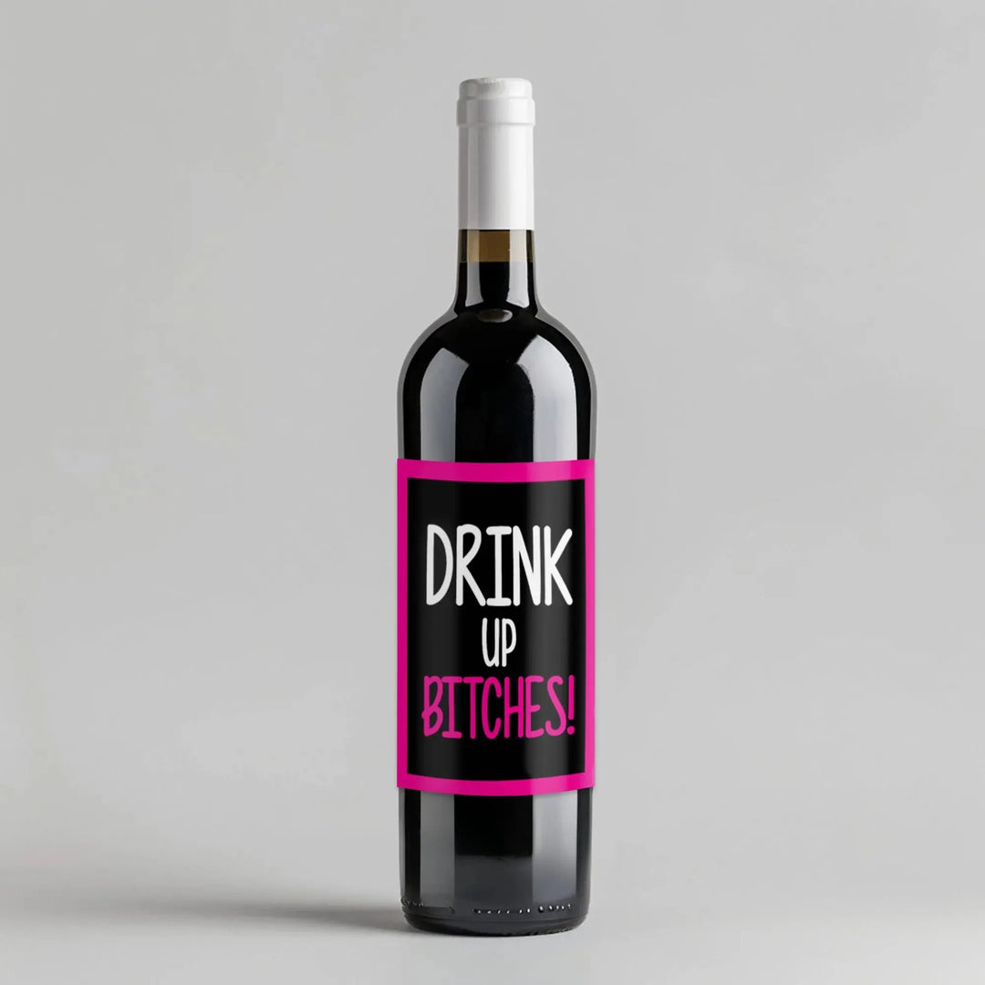 Bitches Wine Label - iCustomLabel