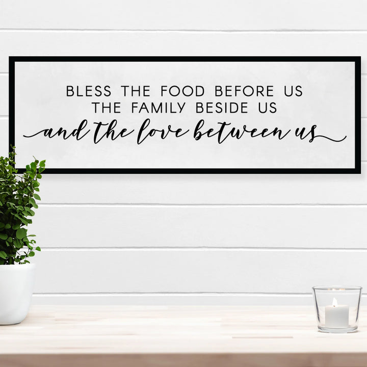 Bless The Food Dining Room Wall Decor - iCustomLabel