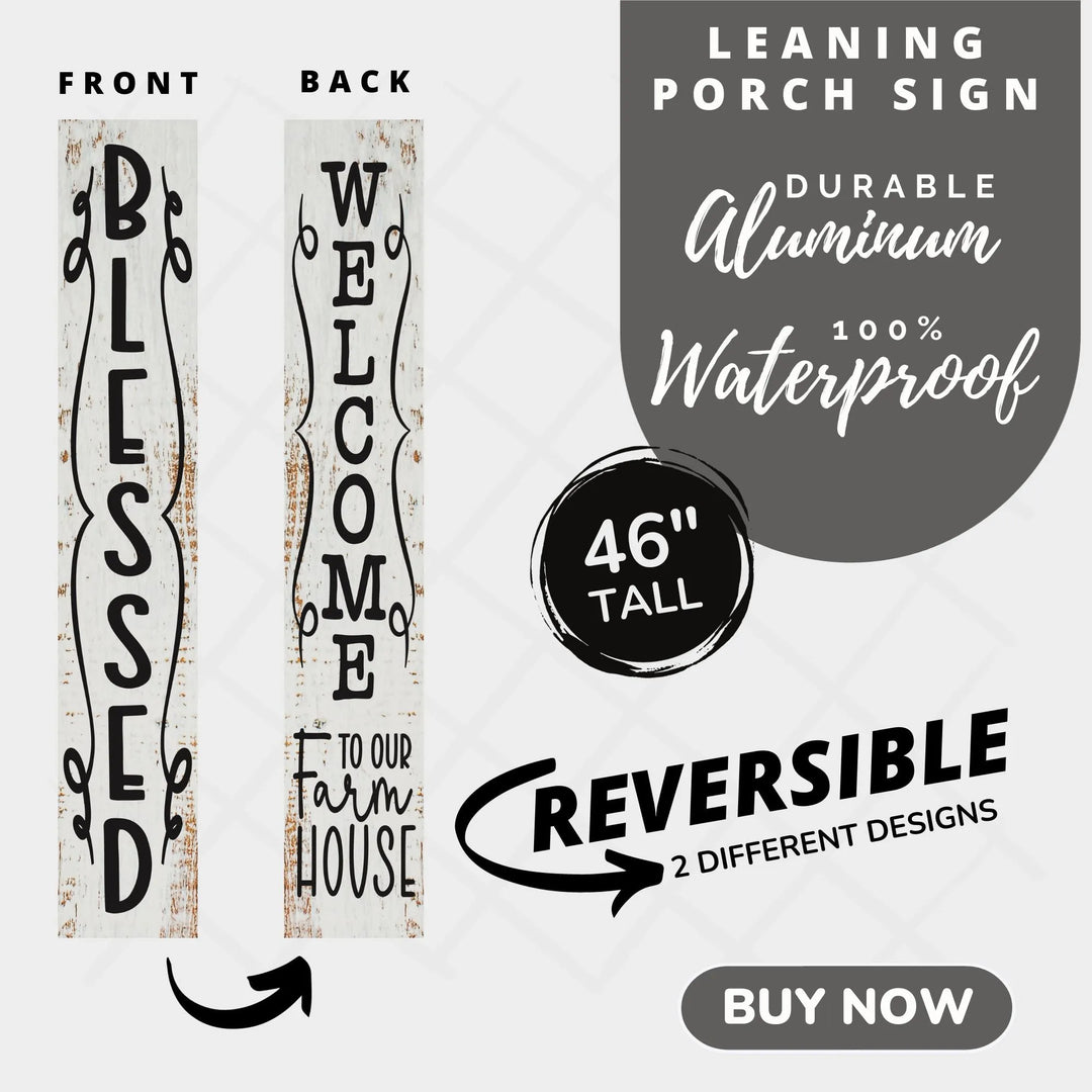 Blessed Porch Leaner Welcome Sign - iCustomLabel