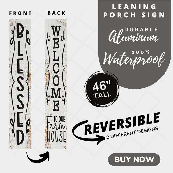 Blessed Porch Leaner Welcome Sign - iCustomLabel