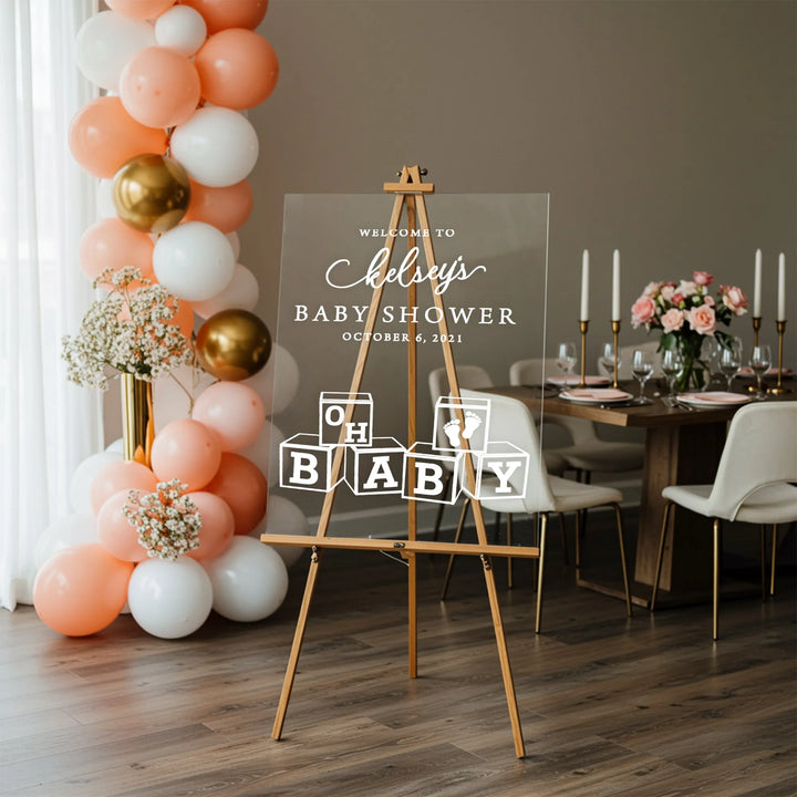 Blocks Baby Shower Sign - iCustomLabel