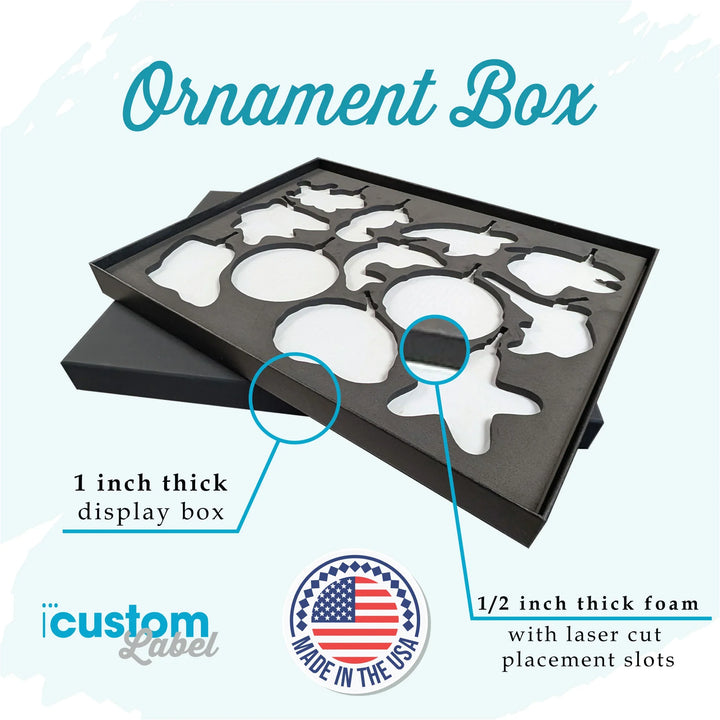 Blue Coastal Christmas Acrylic Ornaments