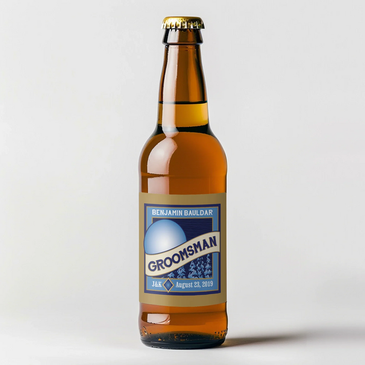Blue Moon Groomsman Beer Label