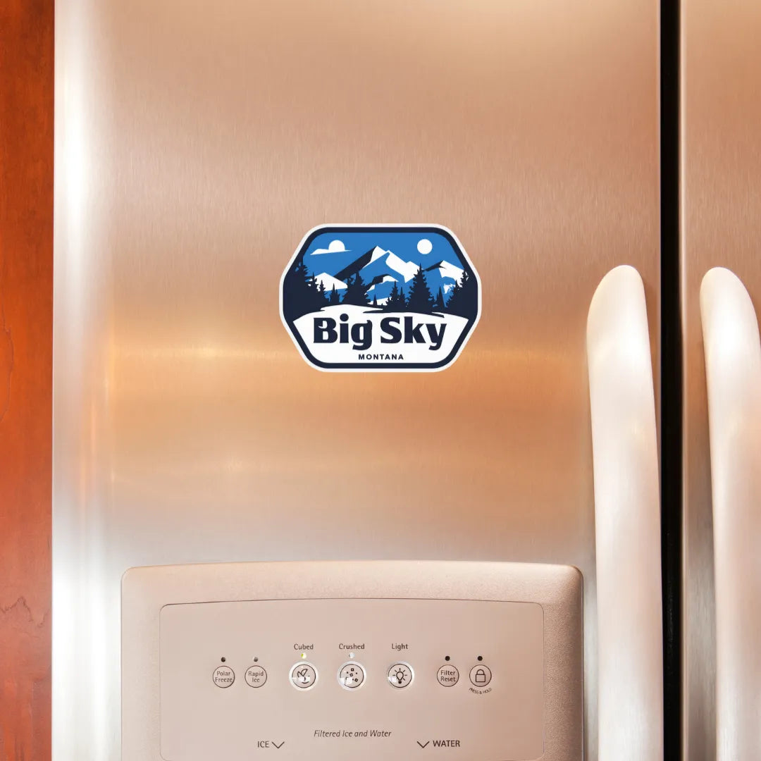 Blue Mountain Fridge Magnet - iCustomLabel