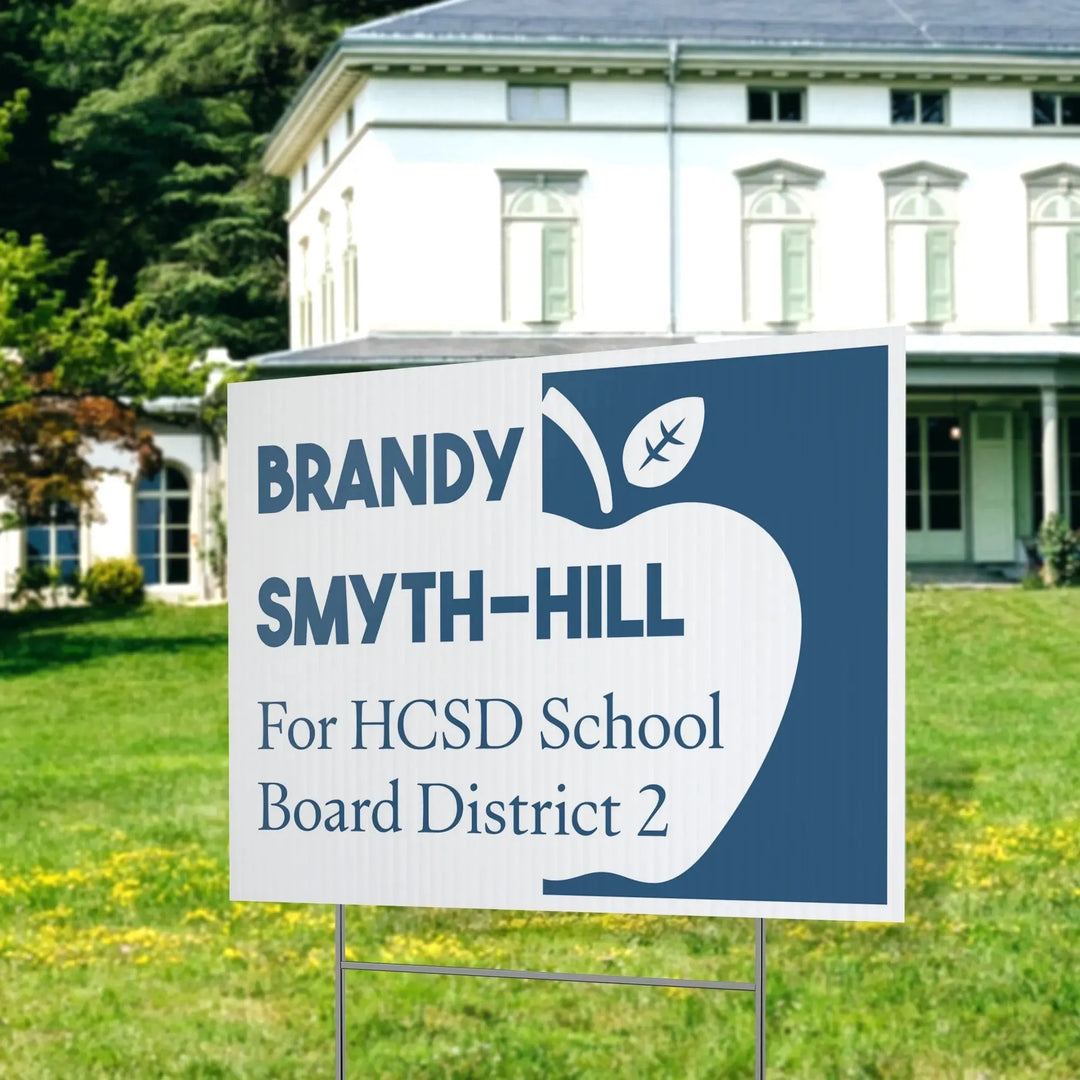 Blue School District Political Yard Signs - iCustomLabel