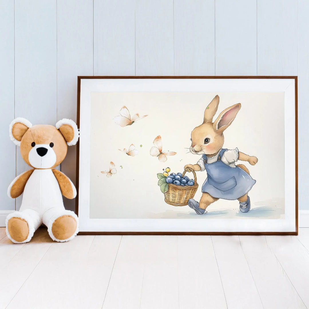 blueberry-bunny-nursery-poster-icustomlabel-2 - iCustomLabel