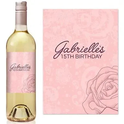 Blush Roses Wine Label - iCustomLabel