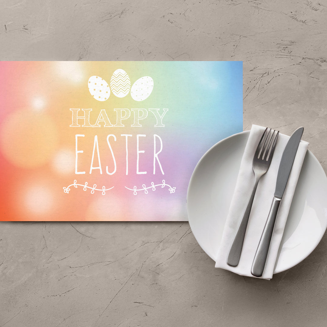 Bokeh Easter Placemats - iCustomLabel